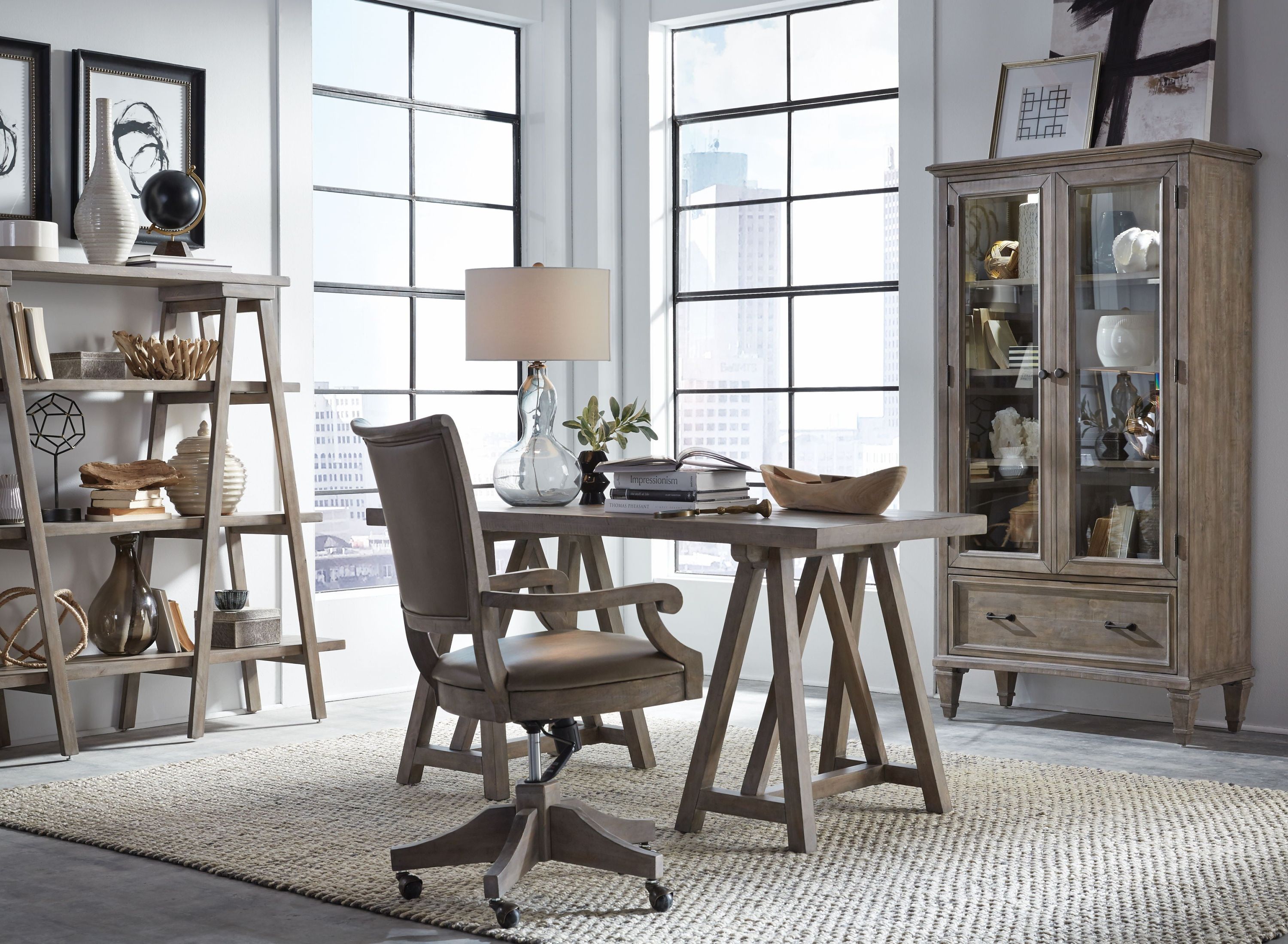 Lancaster - Desk - Dove Tail Gray - Image 2