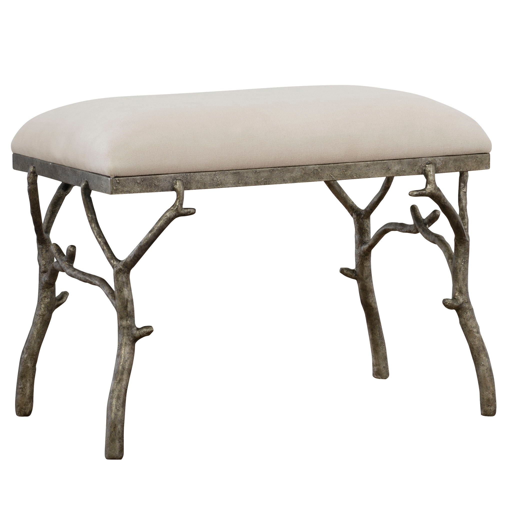 Lismore – Small Fabric Bench – Beige