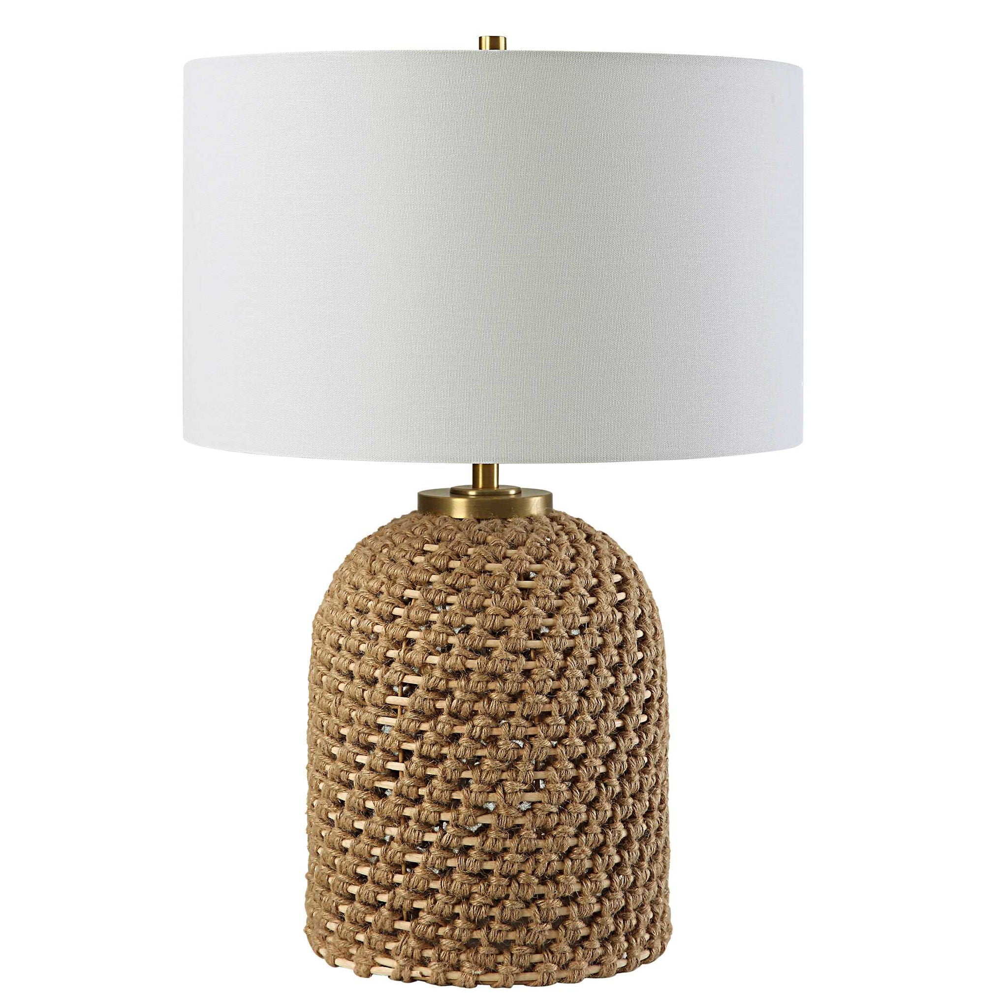Kendari - Rope & Rattan Table Lamp - Image 3