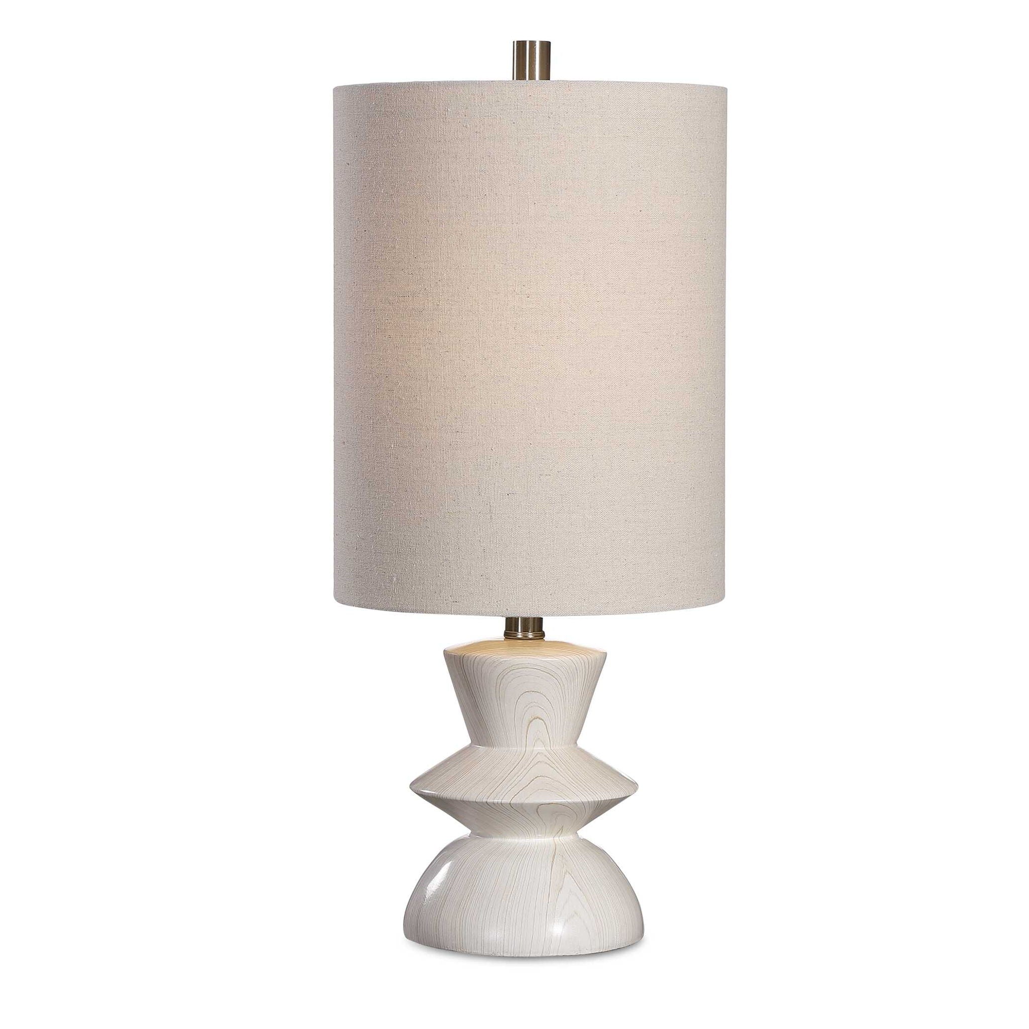 Stevens - Bleached Wood Buffet Lamp - White - Image 1