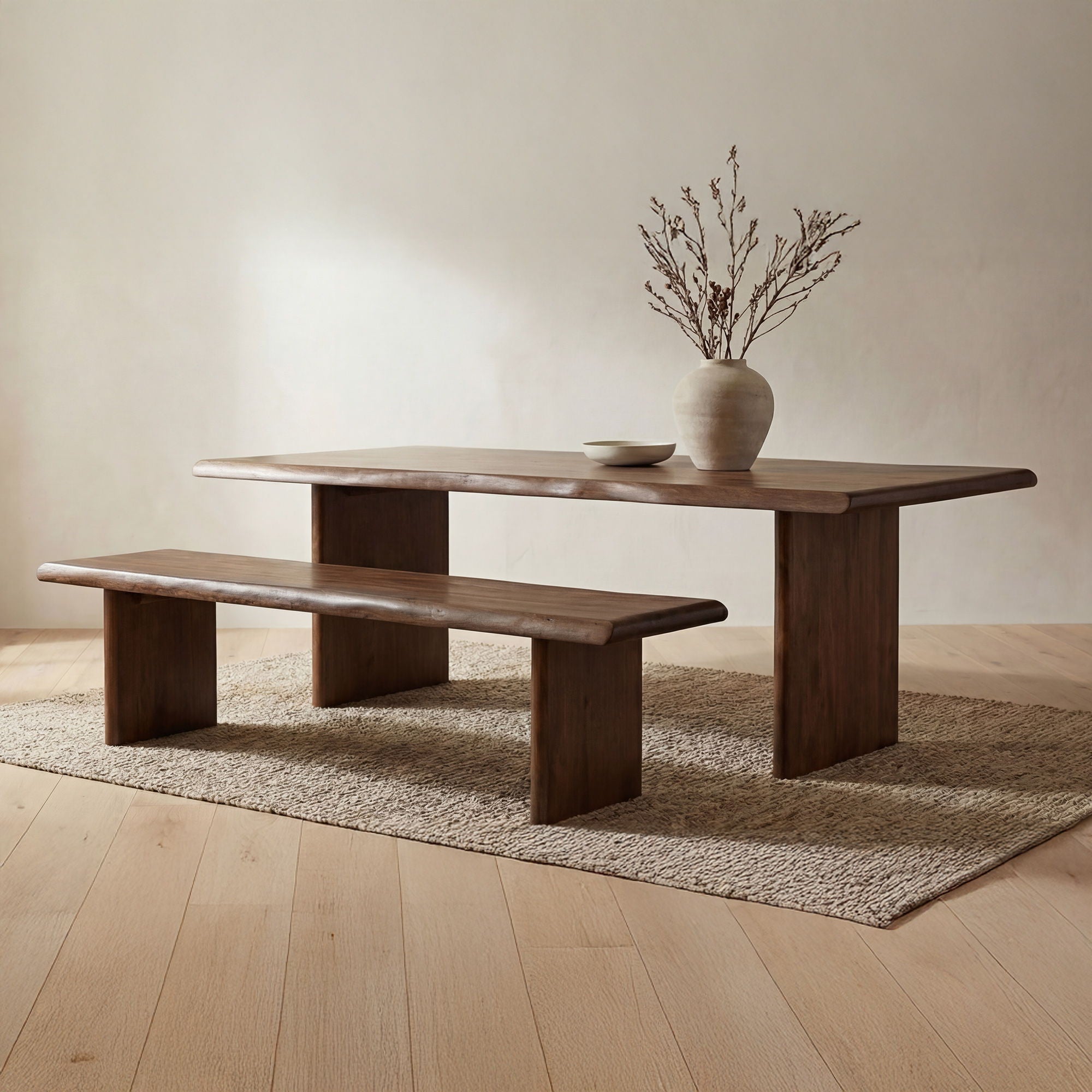 Lila - Small Dining Bench - Brown - Image 2