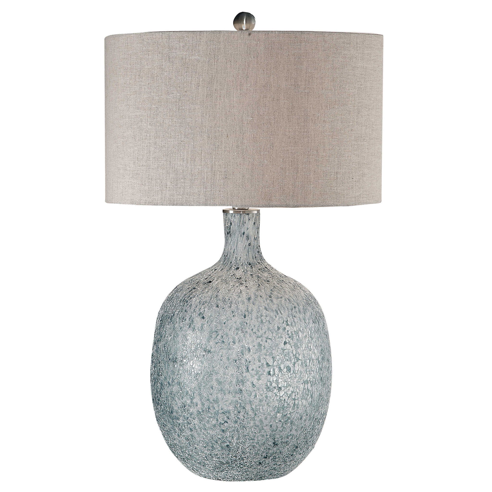 Oceaonna - Glass Table Lamp - Light Blue - Image 1