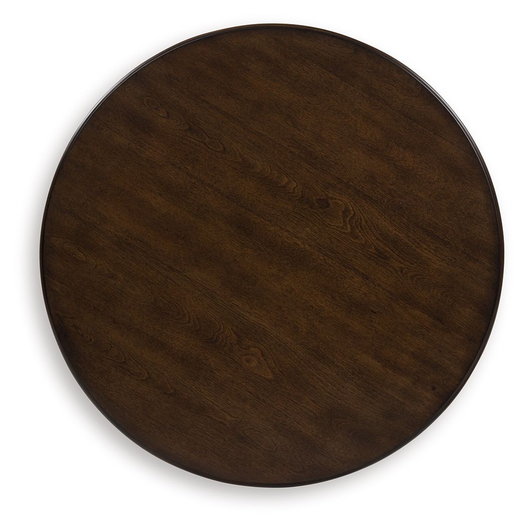 Frallyn - Round End Table - Dark Brown - Image 3