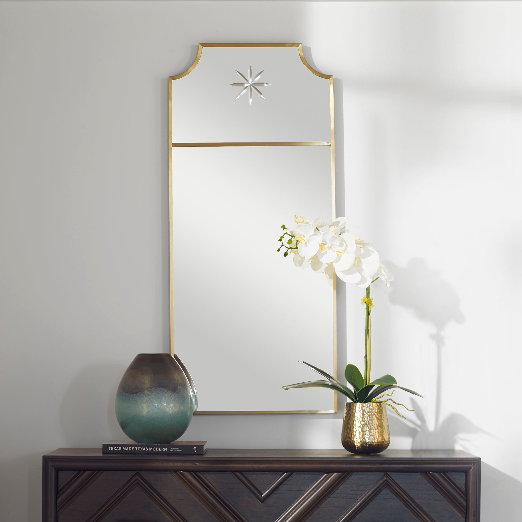 Caddington - Tall Mirror - Brass - Image 3