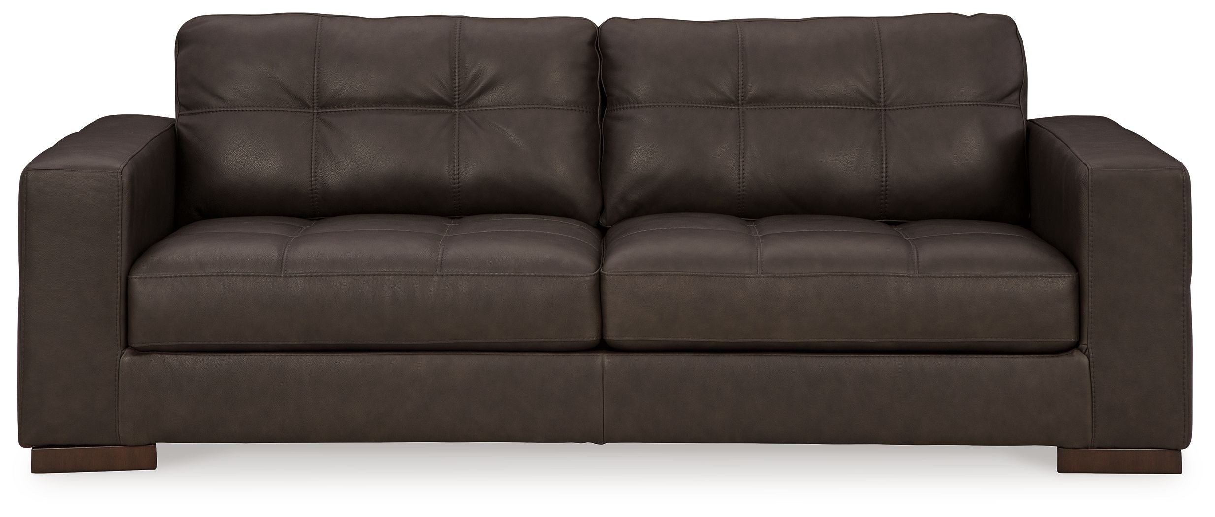 Luigi - Sofa - Leather Match - Thunder - Image 1