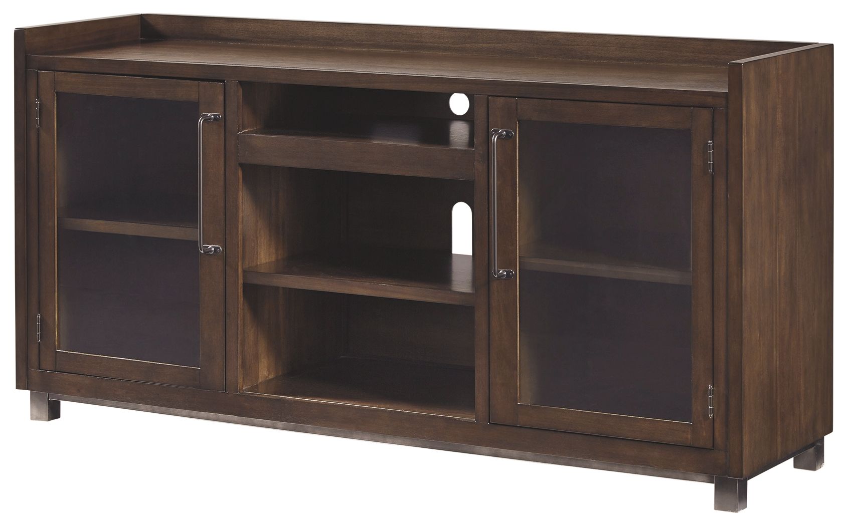 Starmore - XL TV Stand w/Fireplace Option - Brown - Image 1