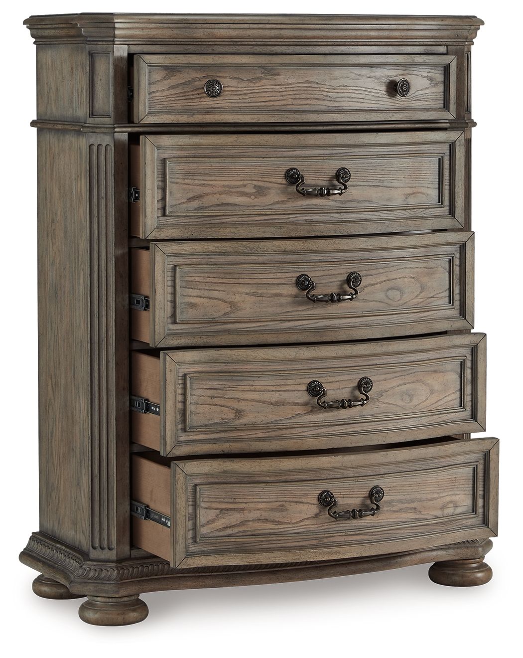 Ardenfield - Five Drawer Chest - Light Brown - Image 3