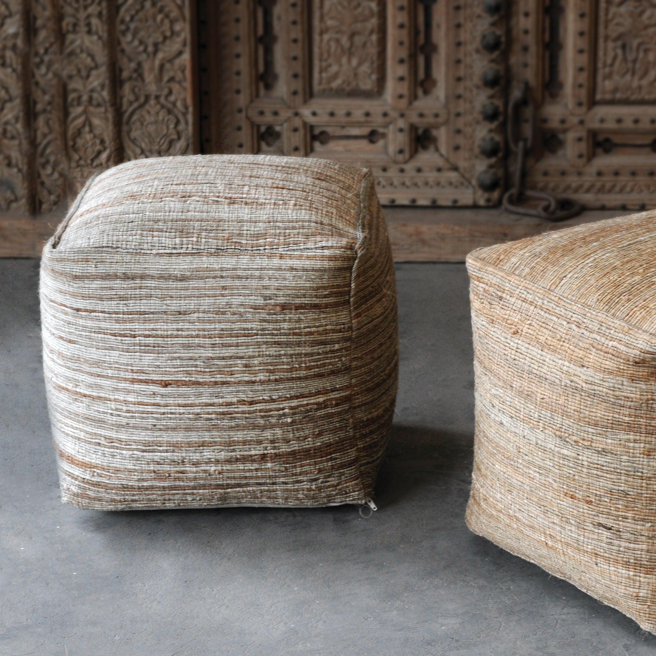 Shiro - Pouf - Beige - Image 3