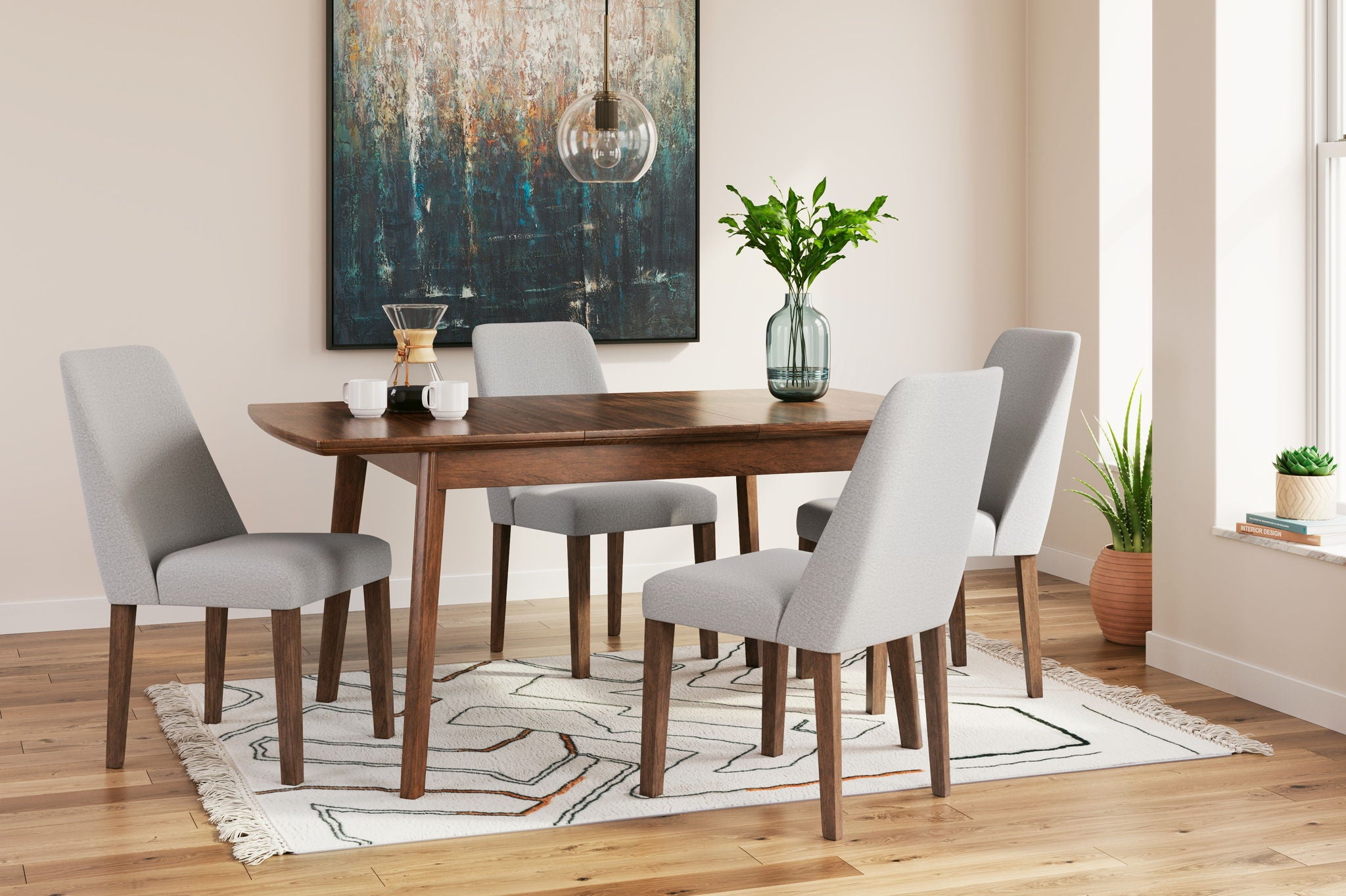 Lyncott – Butterfly Extension Table Set