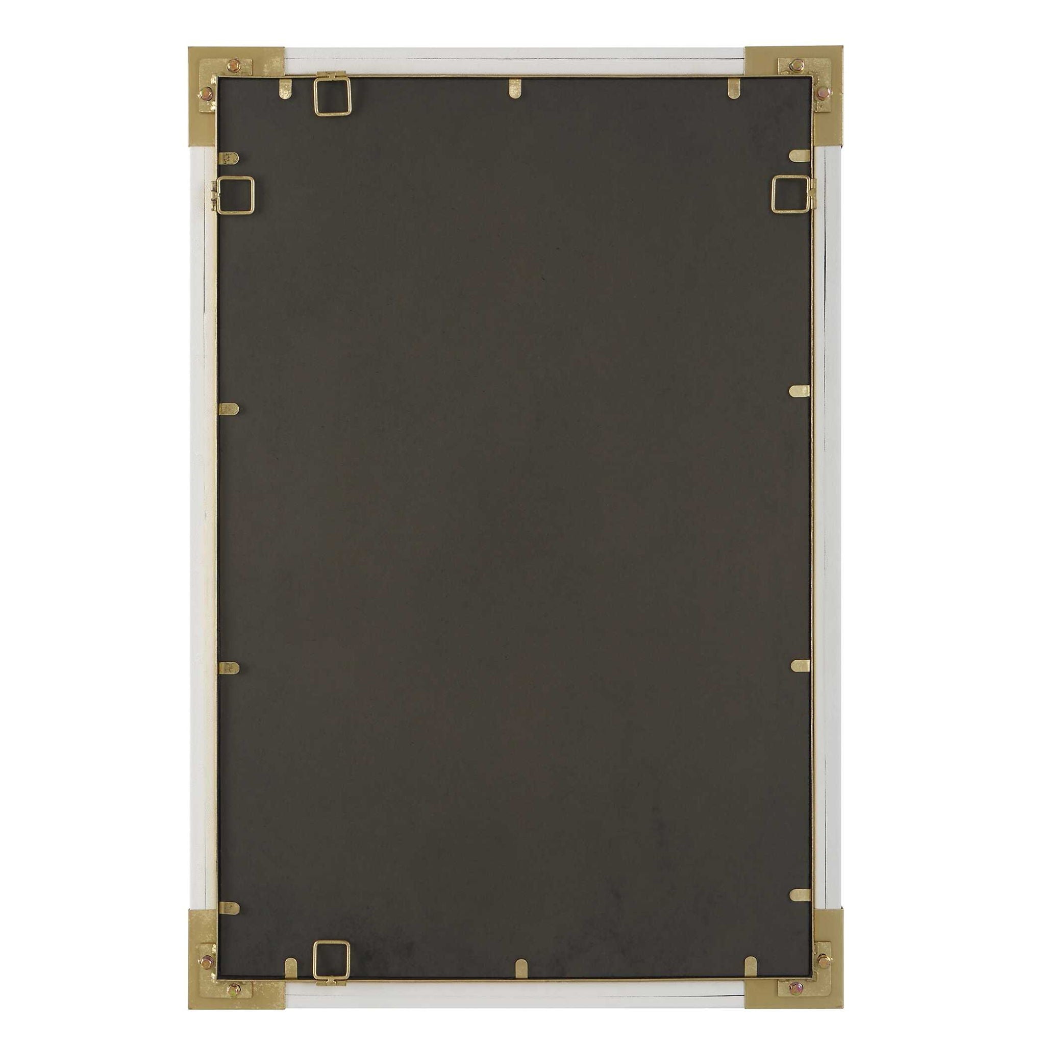 Malik - White & Gold Mirror - Image 3