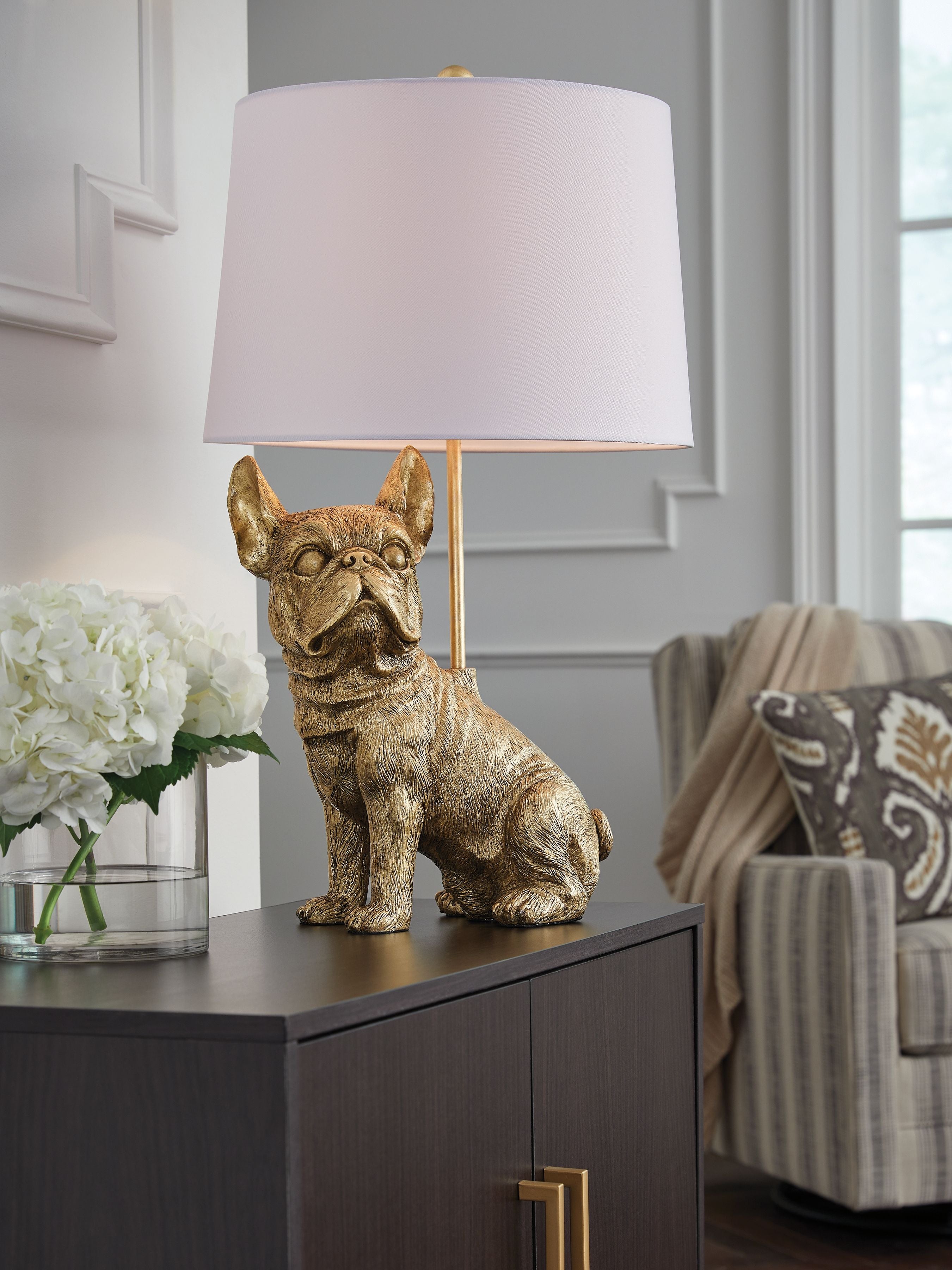 Wadeland - Poly Table Lamp - Gold Finish - Image 3