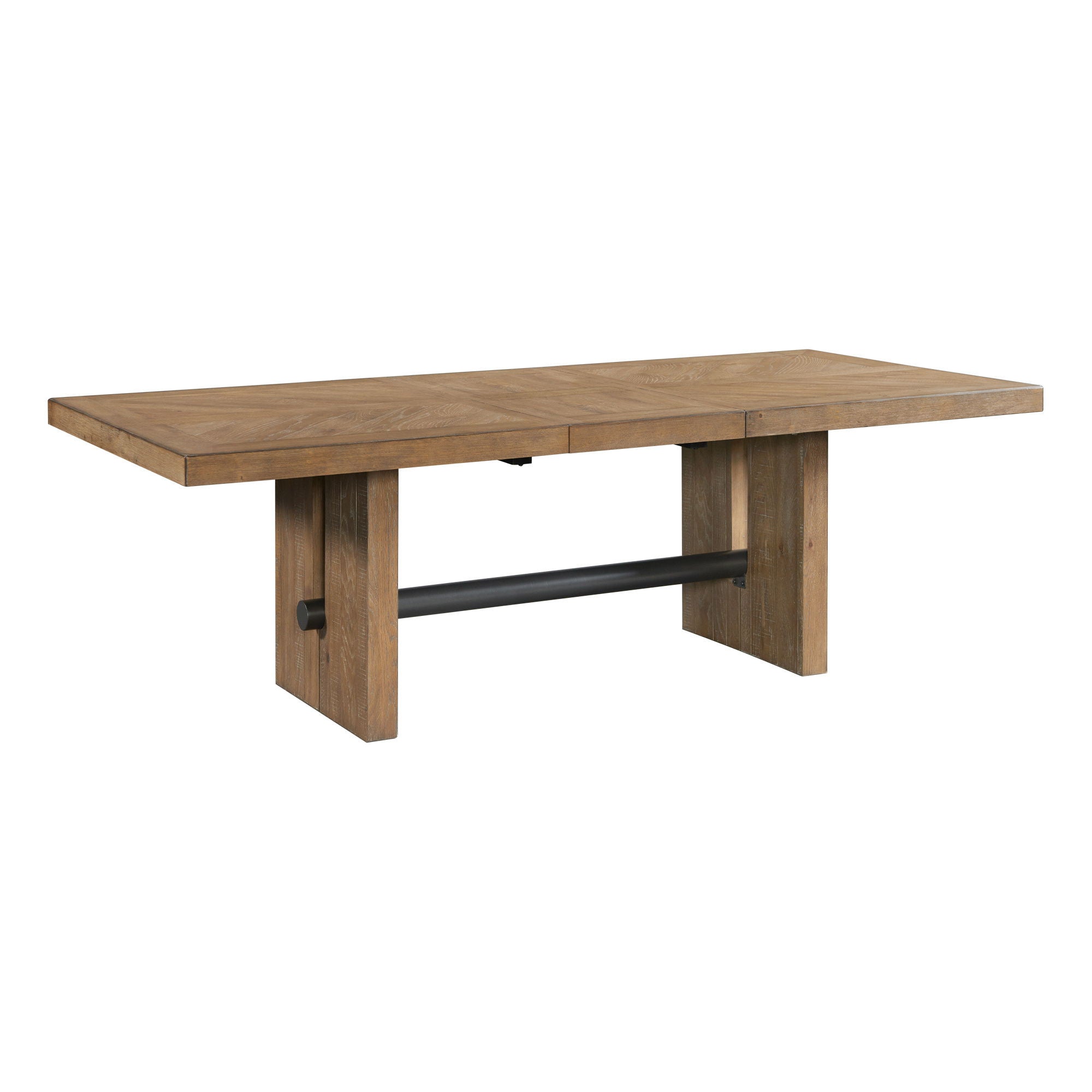 Landmark - Trestle Dining Table - Weathered Oak - Image 1