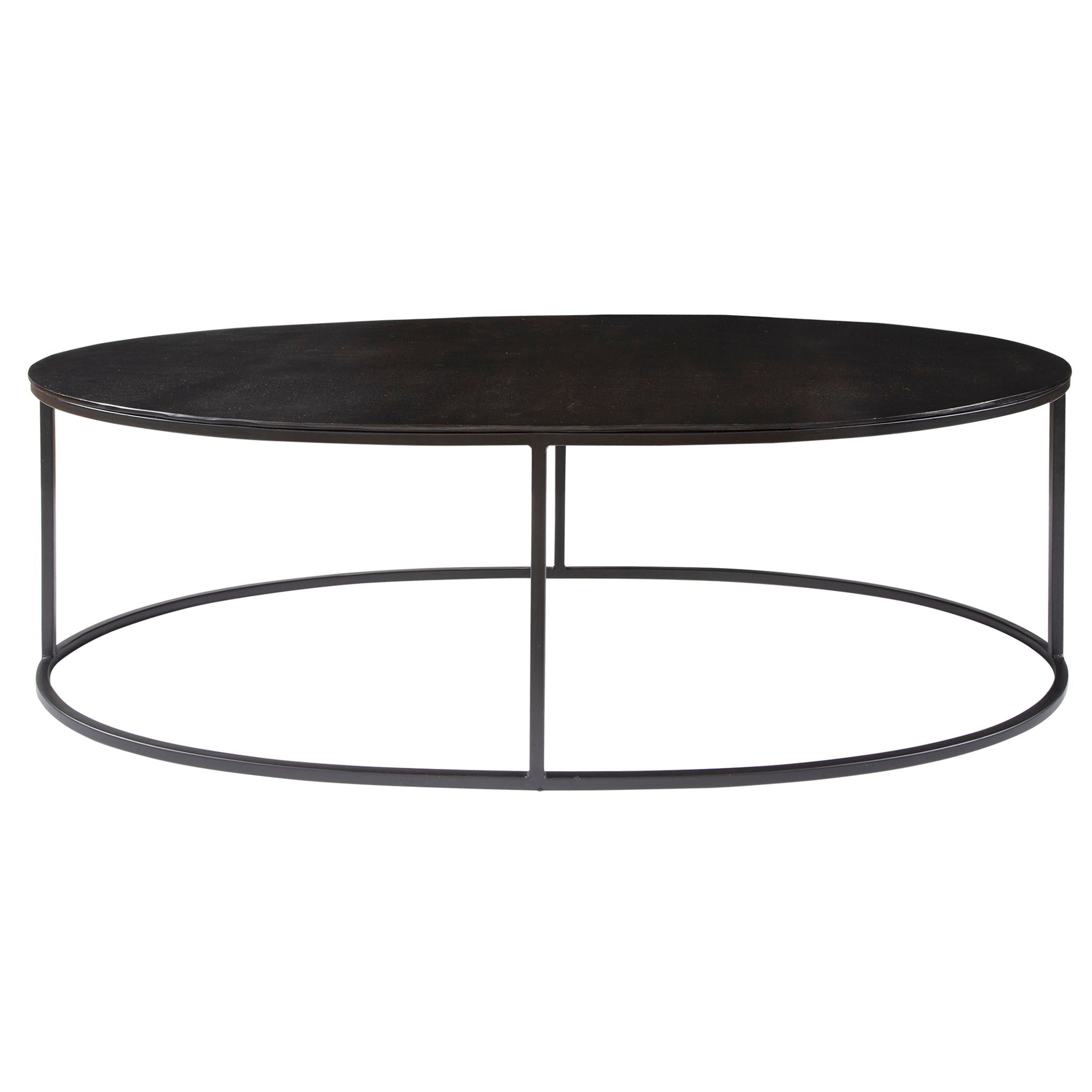 Coreene - Oval Coffee Table - Black - Image 1