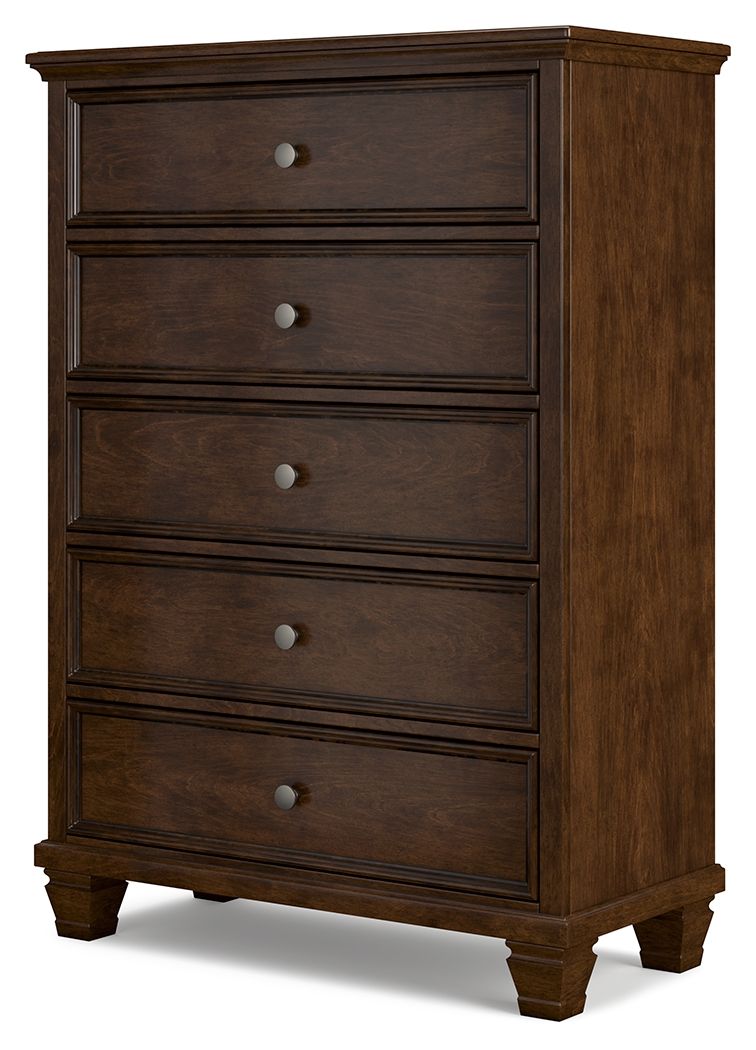 Danabrin - Five Drawer Chest - Brown - Image 3