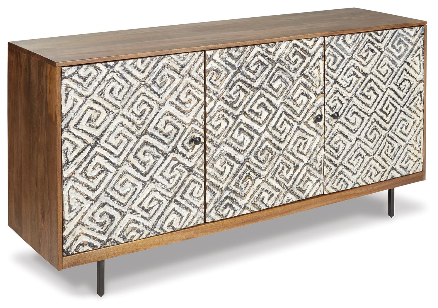 Kerrings - Accent Cabinet - Brown / Black / White - Image 1
