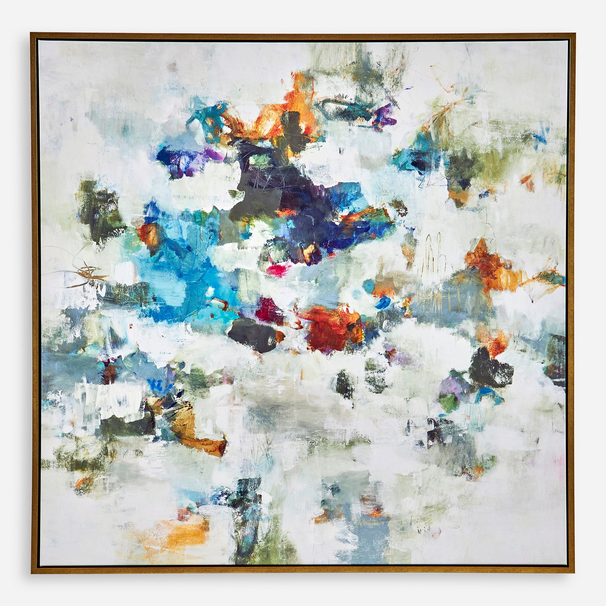Rock & Roll - Framed Abstract Art - Gray - Image 1