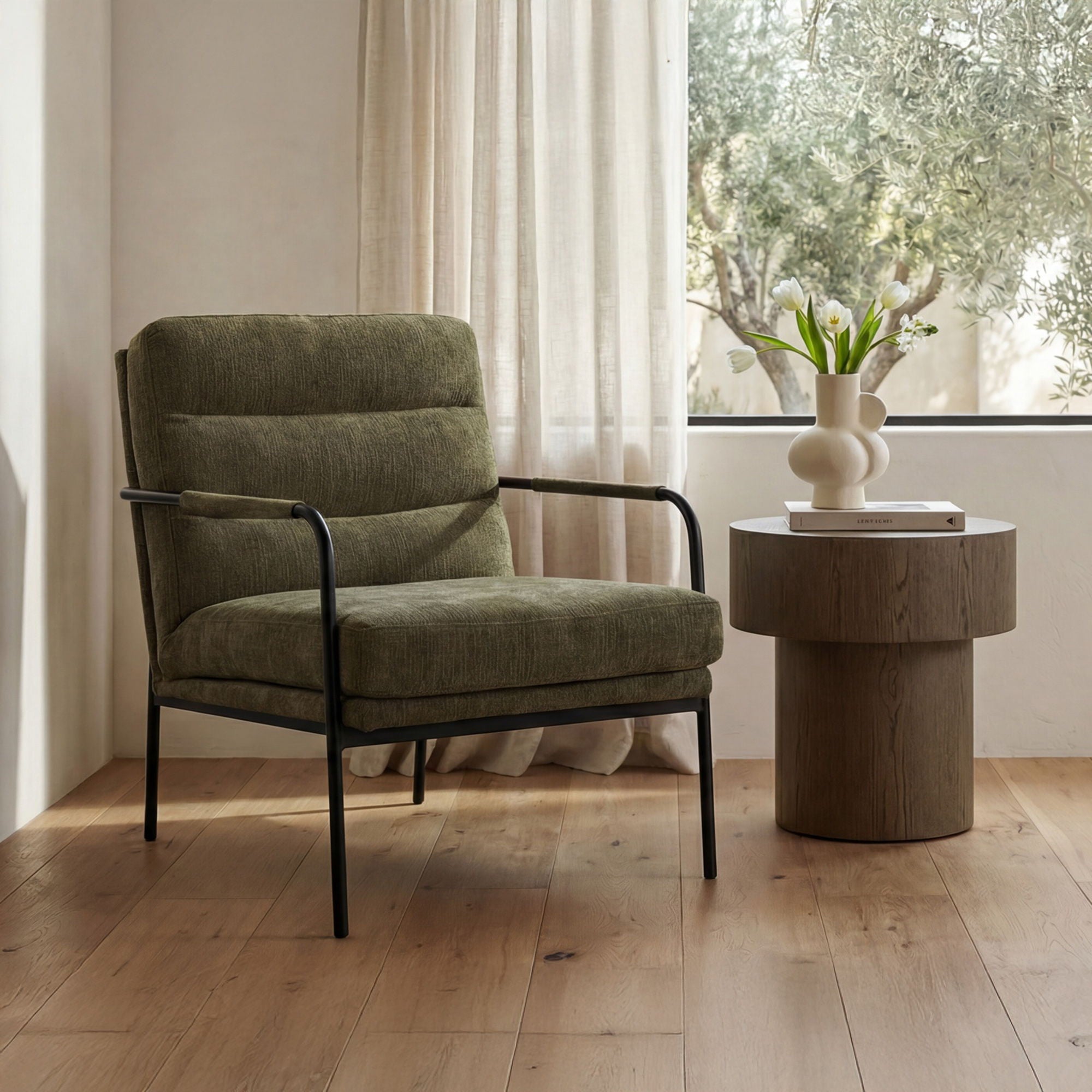 Corey – Side Table – Dark Brown
