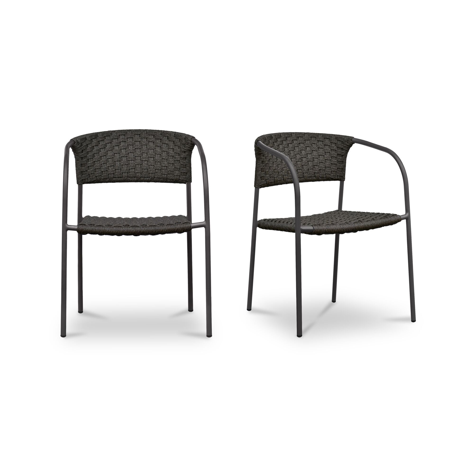 Zola - Outdoor Dining Chair (Set of 2) - Dark Brown - Image 1