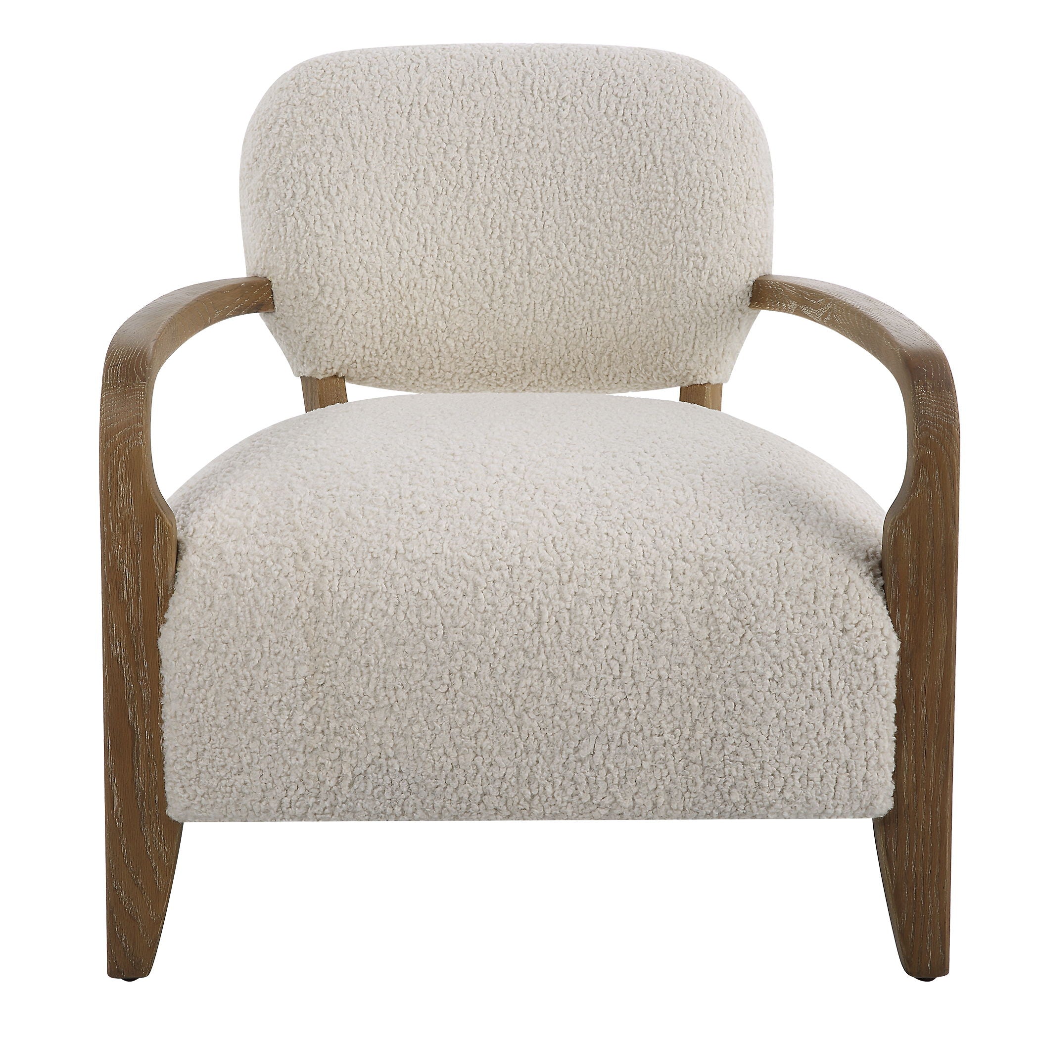 Telluride - Natural Shearling Accent Chair - Beige - Image 1