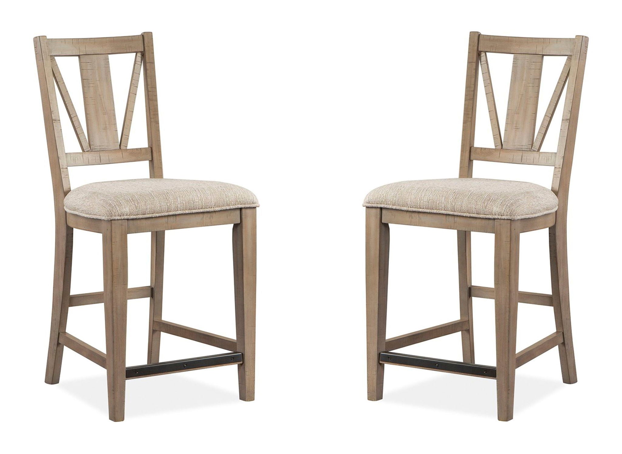Paxton Place - Counter Chair With Upholstered Seat (Set of 2) - Dovetail Gray - Image 1
