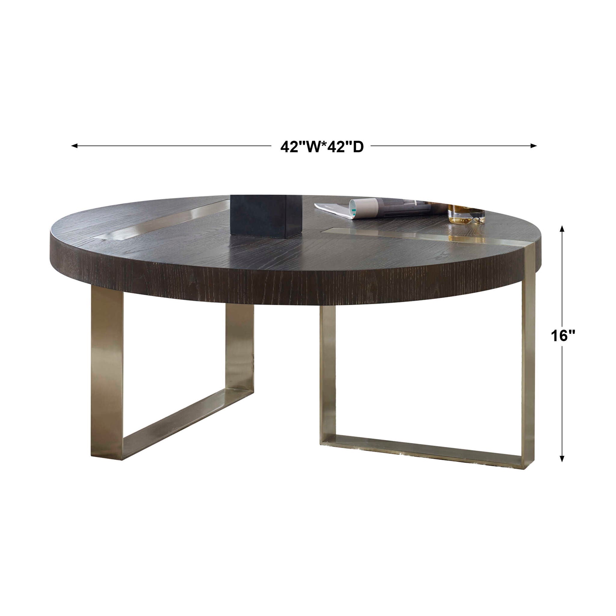 Converge - Round Coffee Table - Black - Image 3