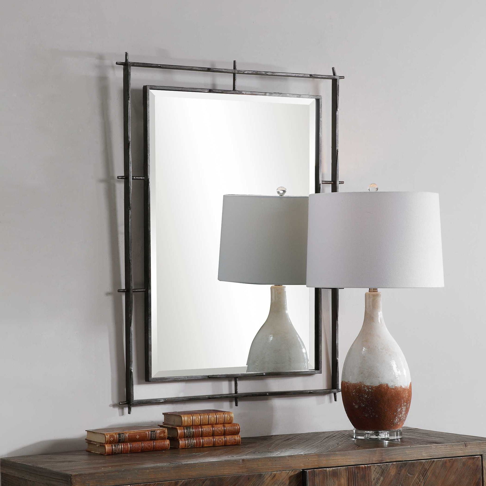 Ironworks - Industrial Mirror - Black - Image 2
