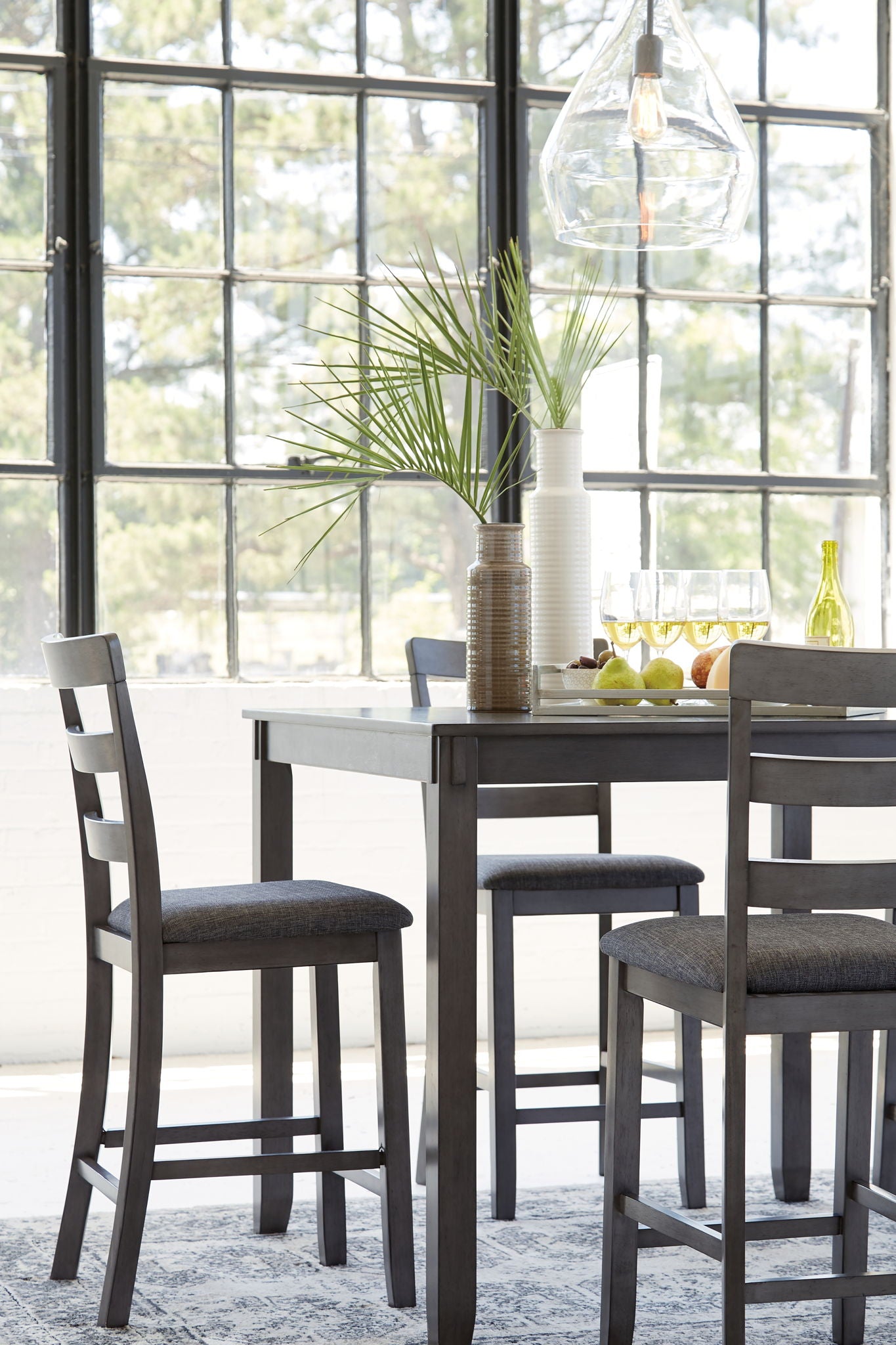 Bridson - Square Counter TBL Set (Set of 5) - Gray - Image 2