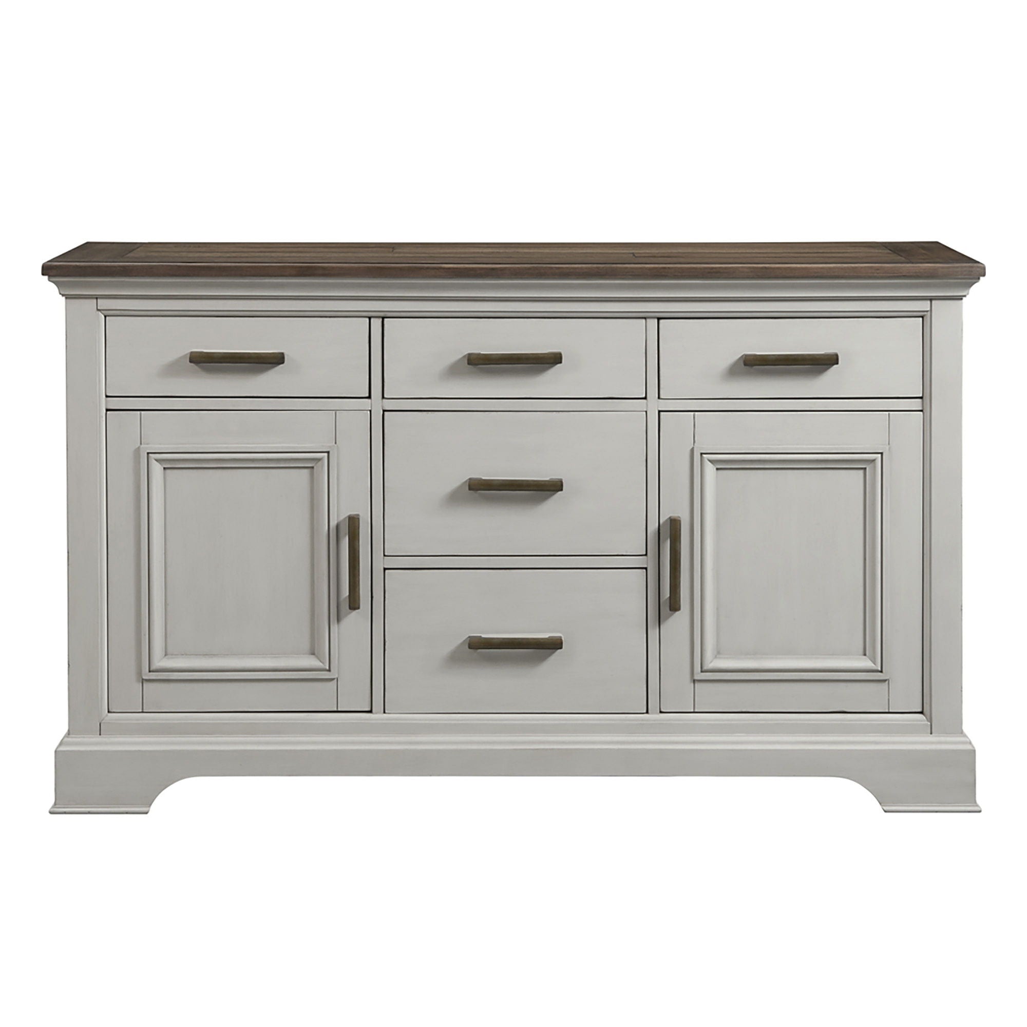 Drake - Sideboard - Rustic White / French Oak - Image 2
