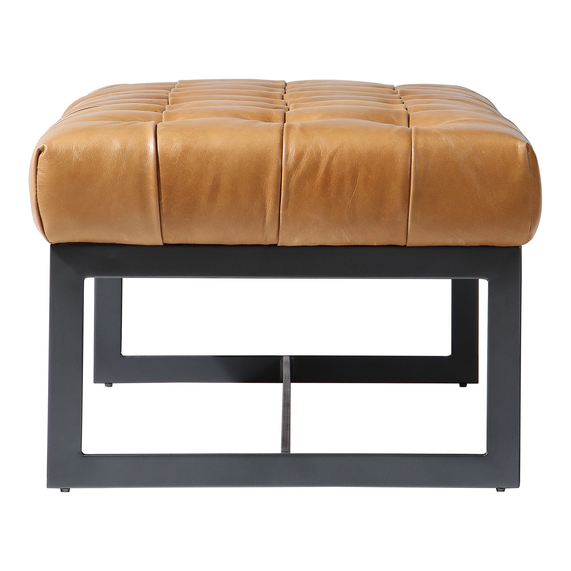 Wyatt - Leather Bench - Light Brown - Image 2