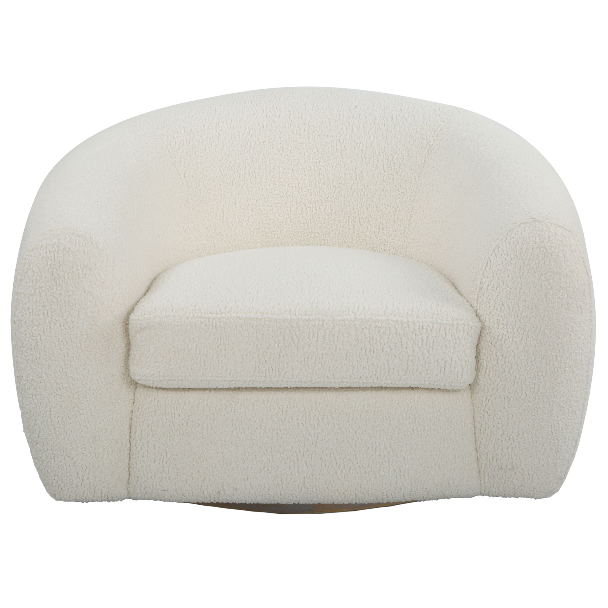 Capra – Art Deco White Swivel Chair