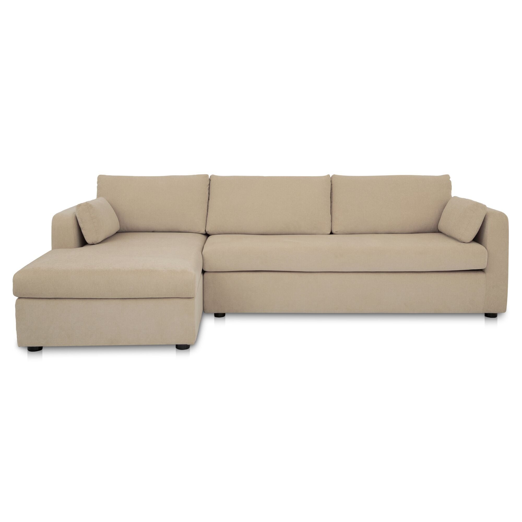 Burrow – Sleeper Sectional With Left Storage Chaise – Sand