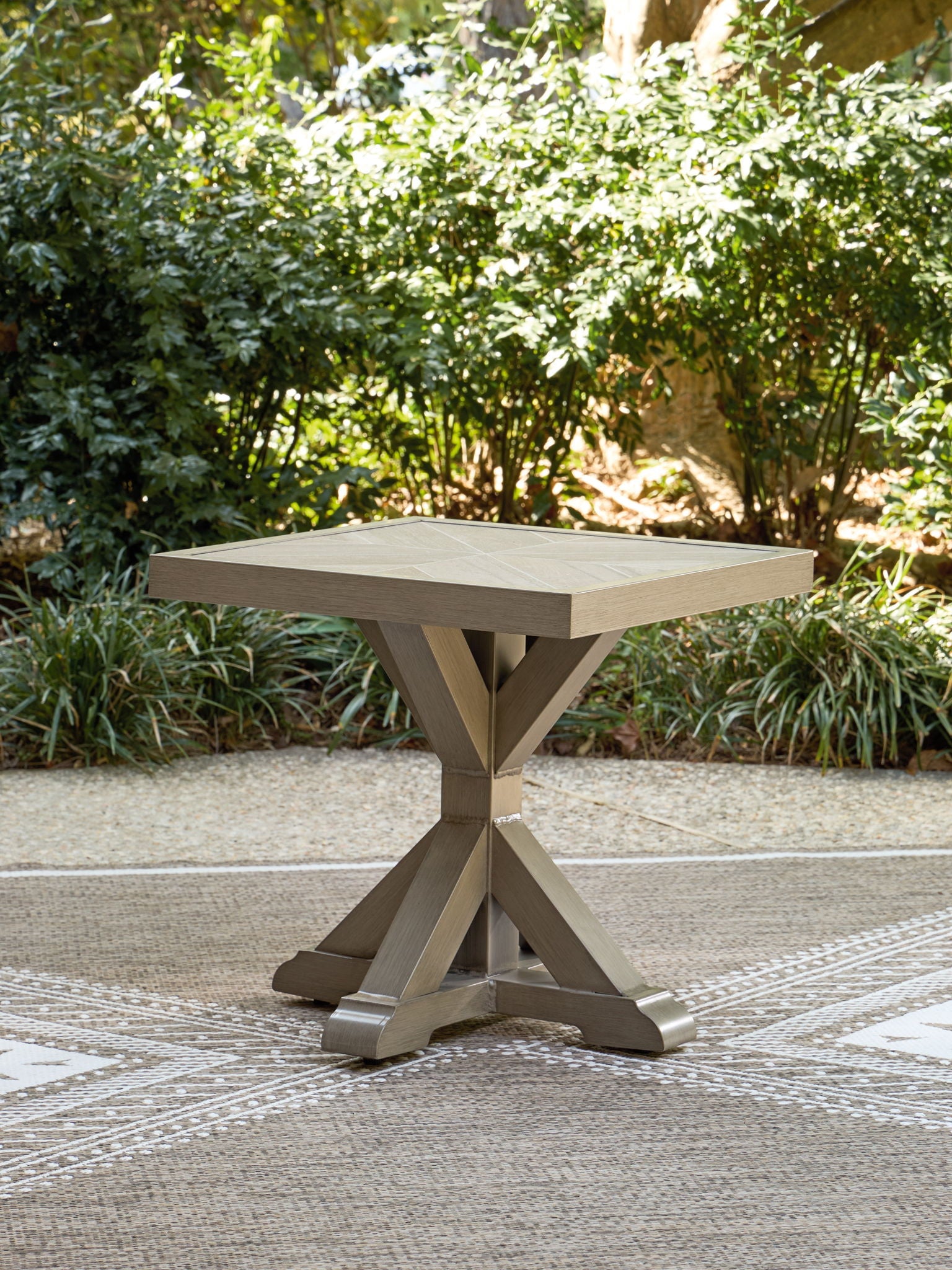 Laguna Heights - Square End Table - Beige - Image 3