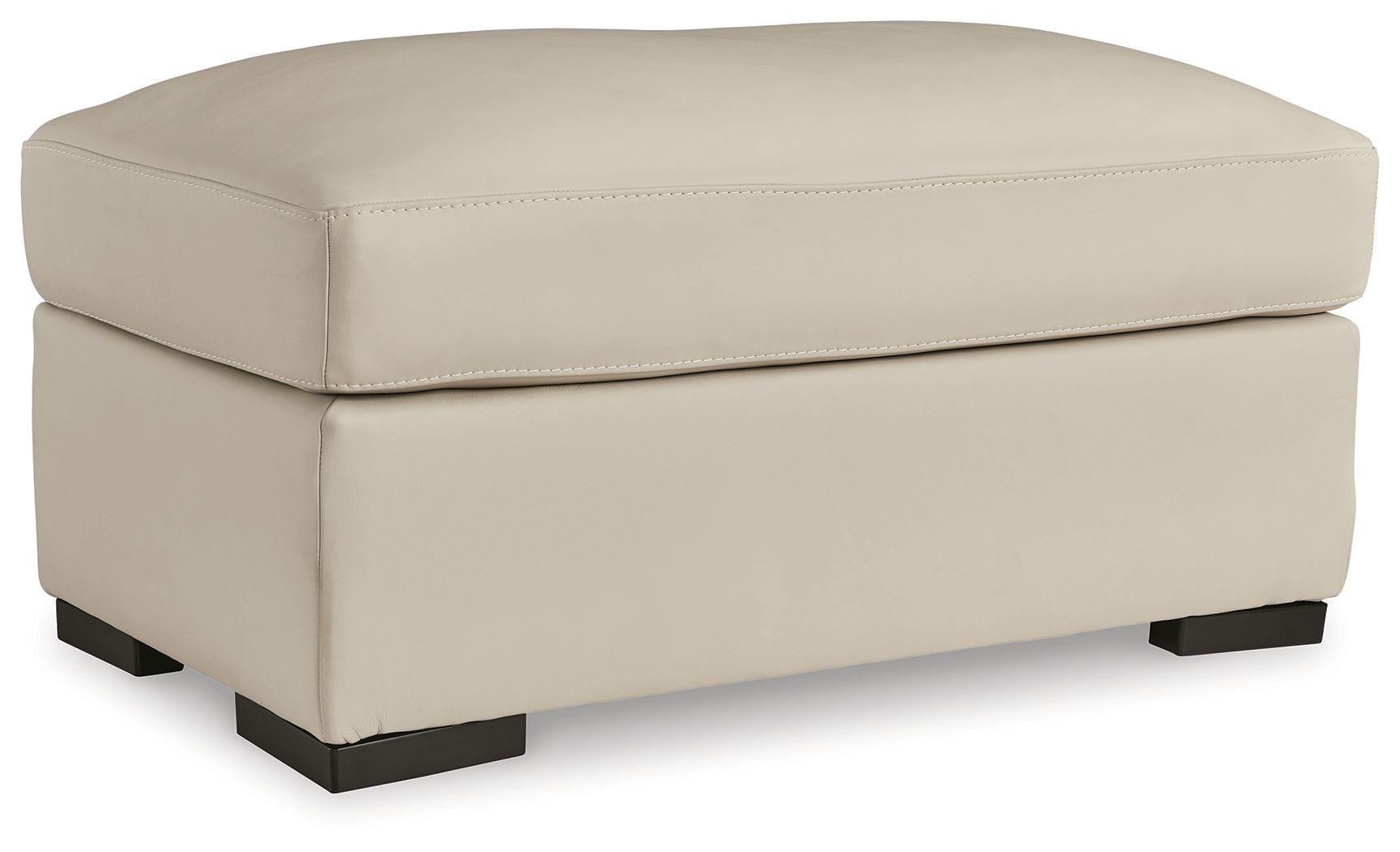 Treasure Trove – Ottoman – Leather Match – Almond