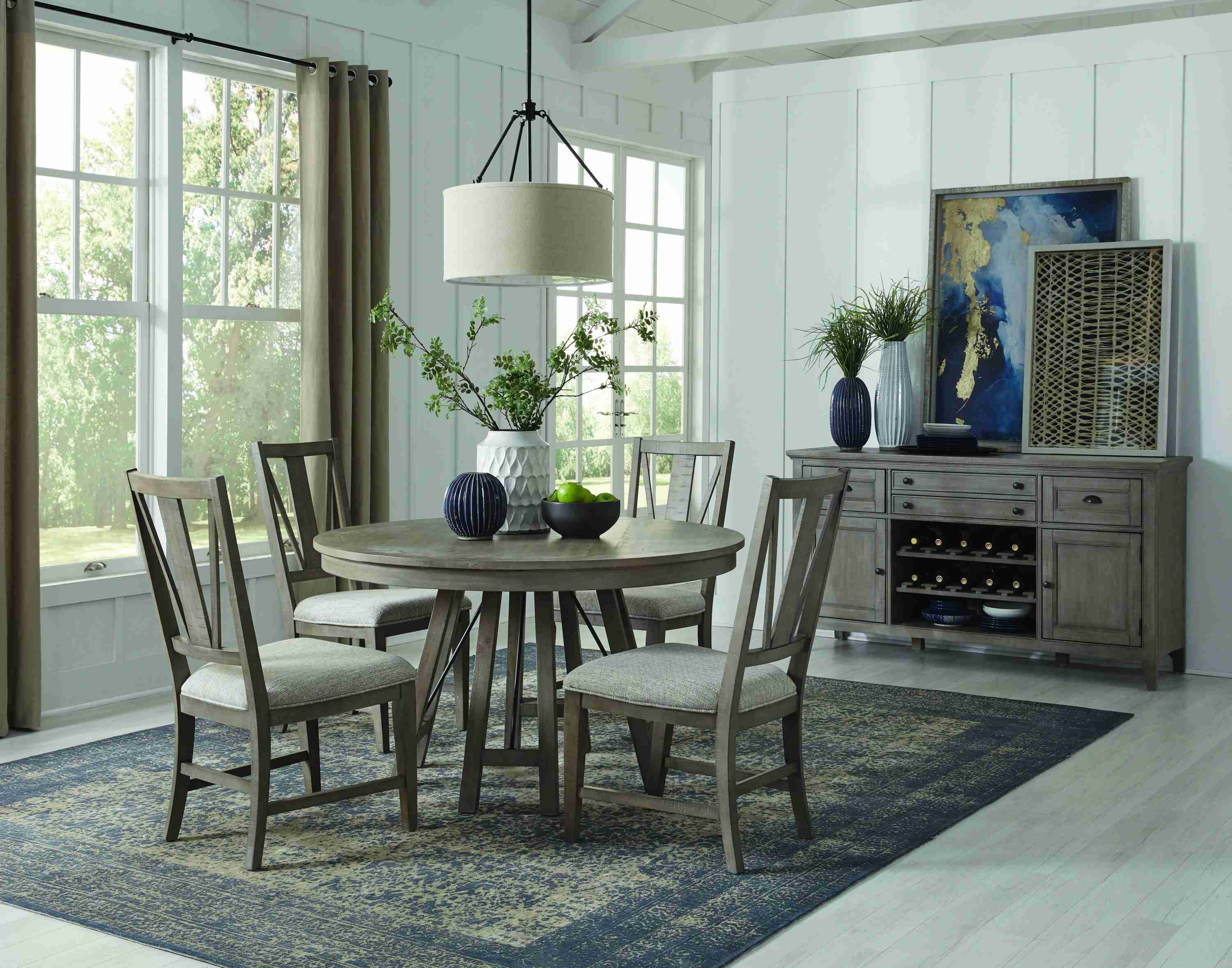 Paxton Place - Round Dining Table - Dovetail Gray - Image 2