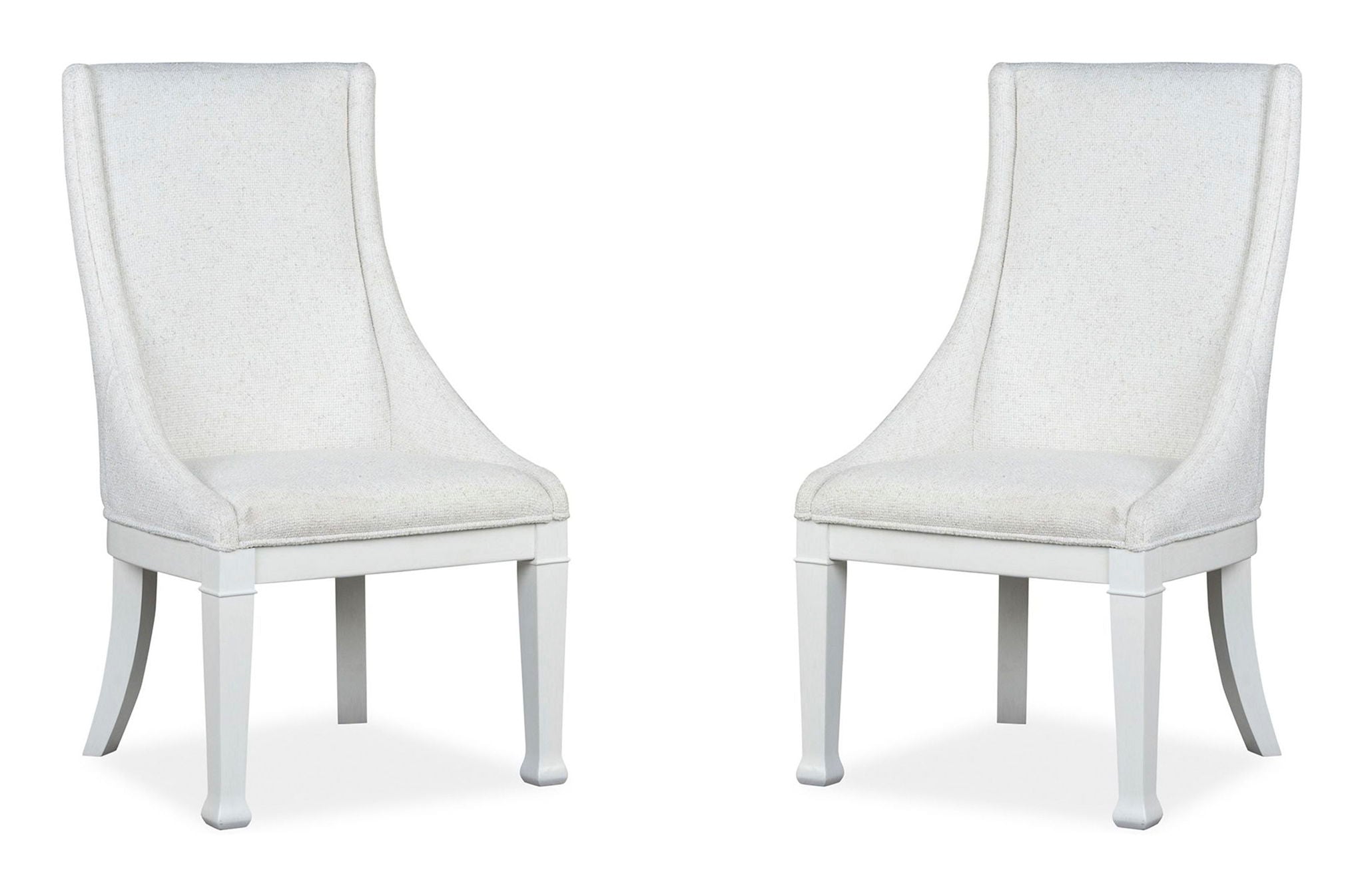 Kingston - Upholstered Host Chair (Set of 2) - Whisper White And Cerused Nutmeg - Image 1