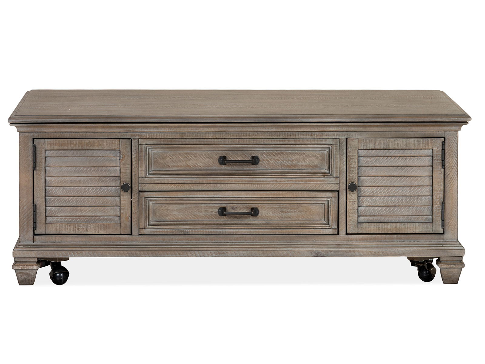 Lancaster - Lift Top Storage Cocktail Table (With Casters) - Dove Tail Gray - Image 1