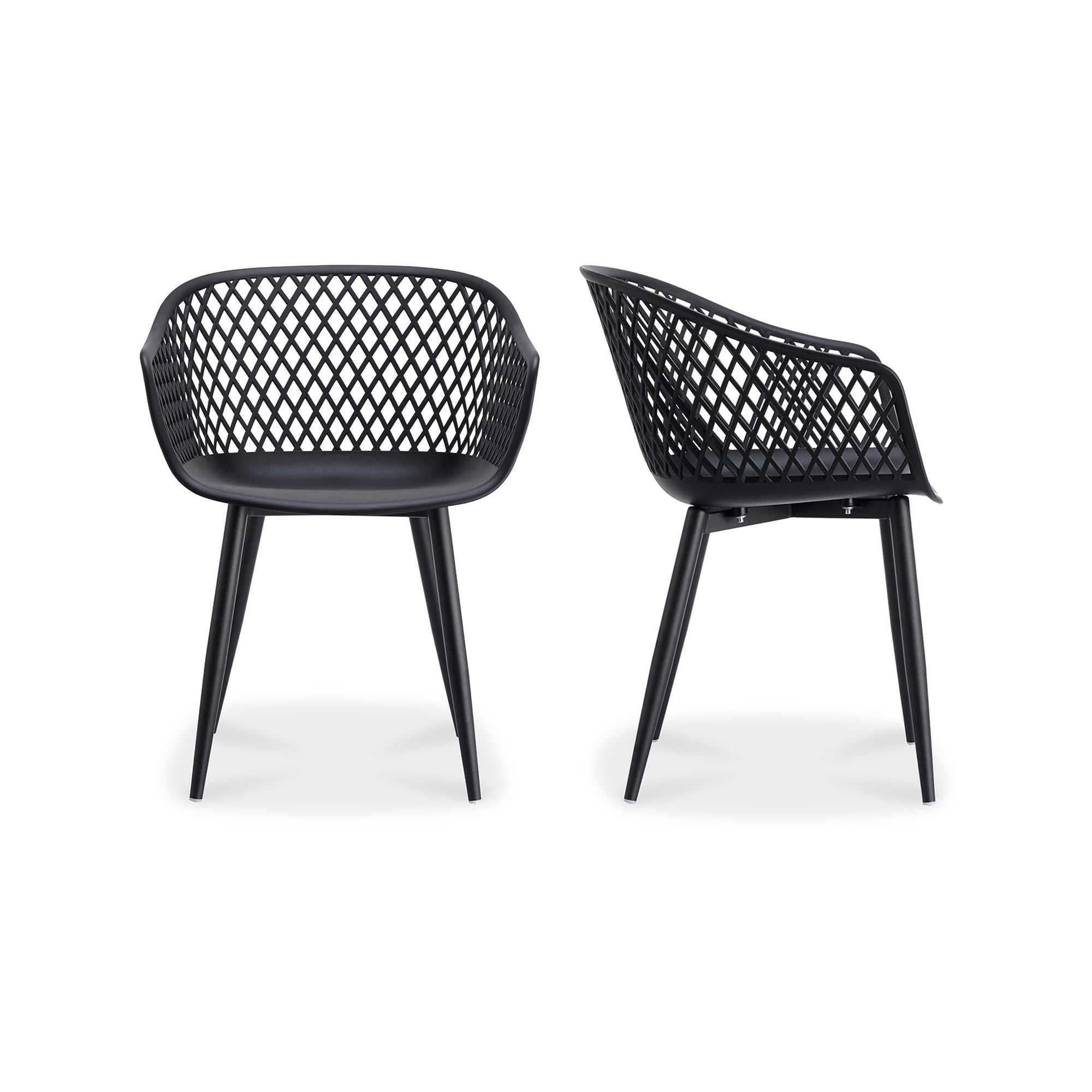 Piazza - Outdoor Chair (Set of 2) - Black - Image 1