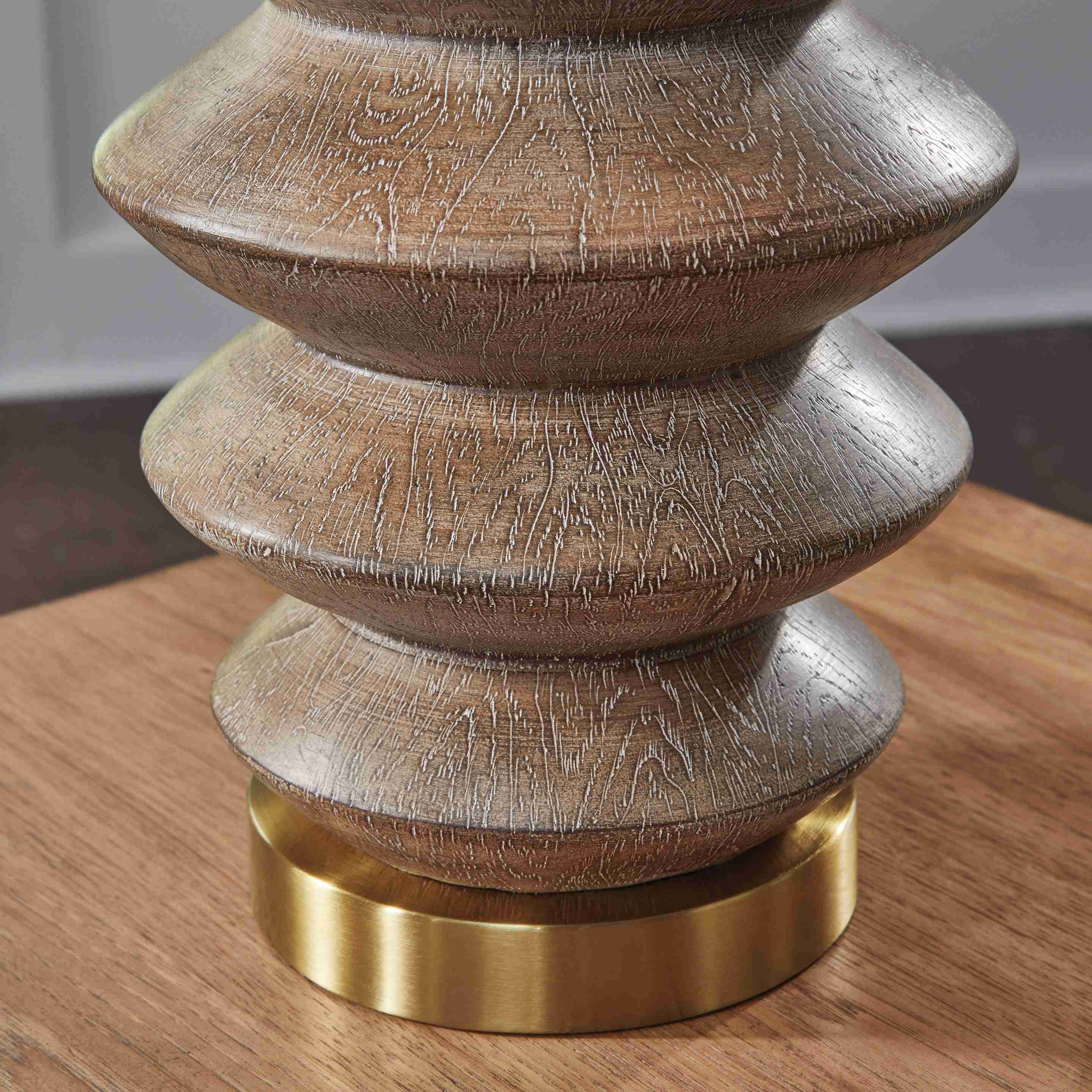 Jyllyard - Poly Table Lamp - Brown / Gold Finish - Image 2