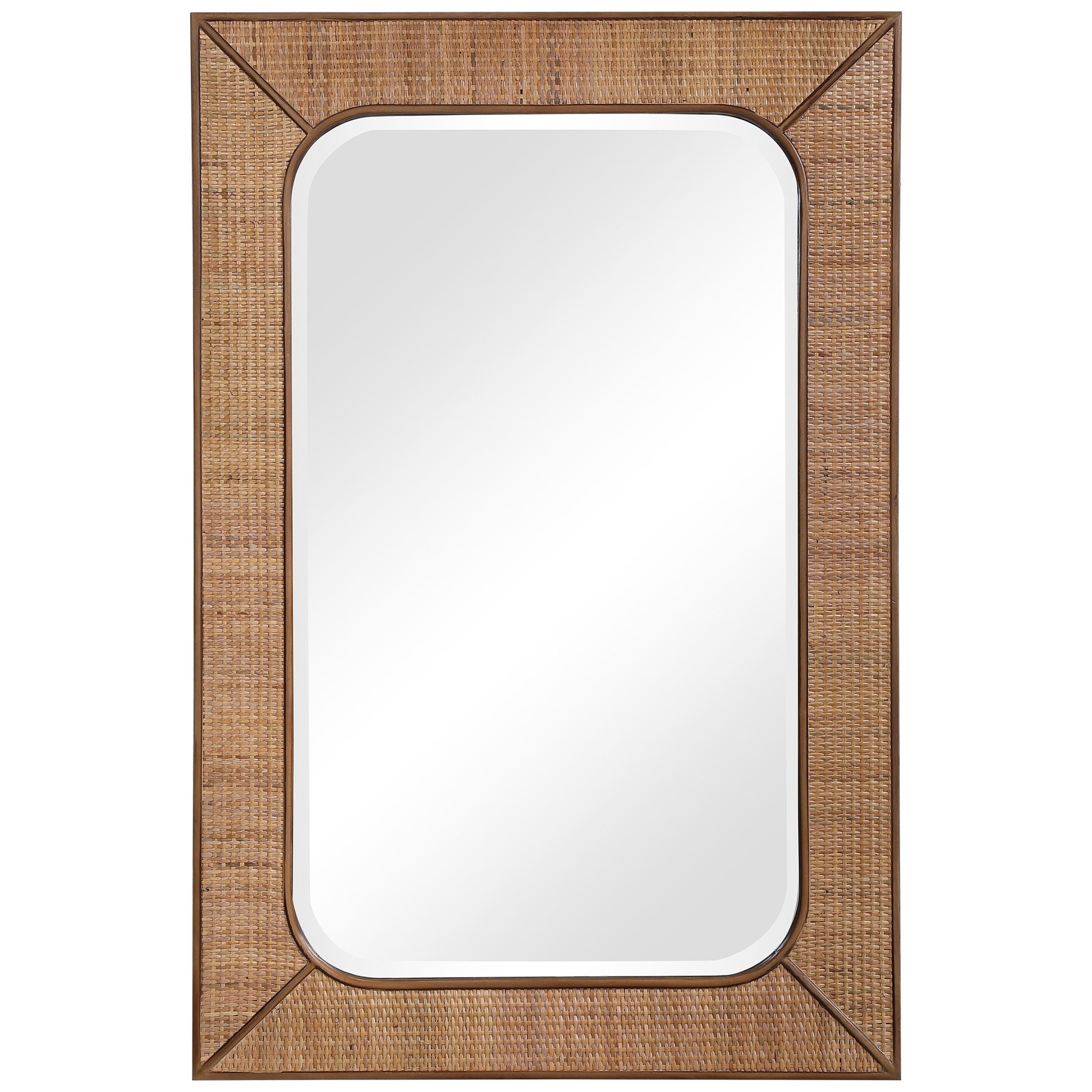 Tahiti – Rattan Mirror – Light Brown