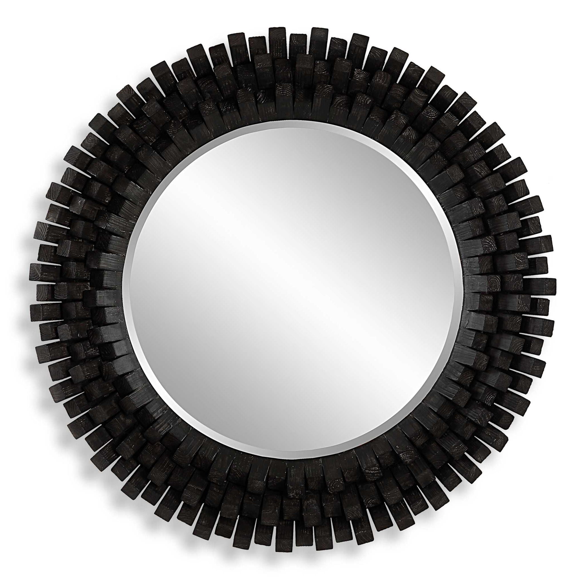 Circle Of Piers - Round Mirror - Black - Image 1