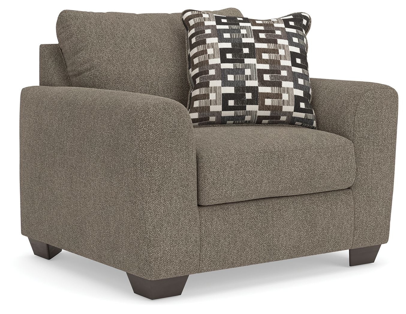 Triston-Peaks - Chair And A Half - Suede - Image 1