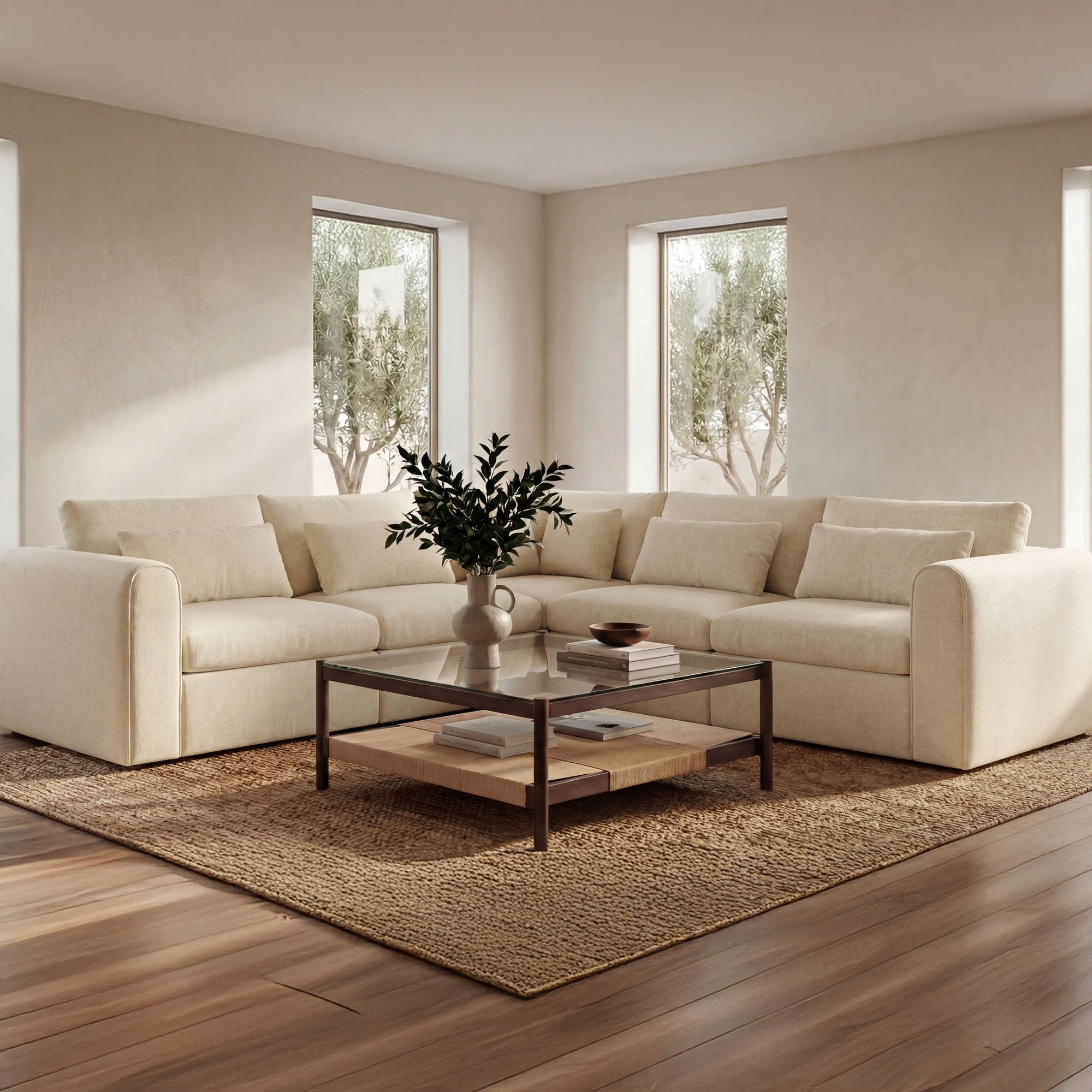 Swift – Corner Chair – Light Beige