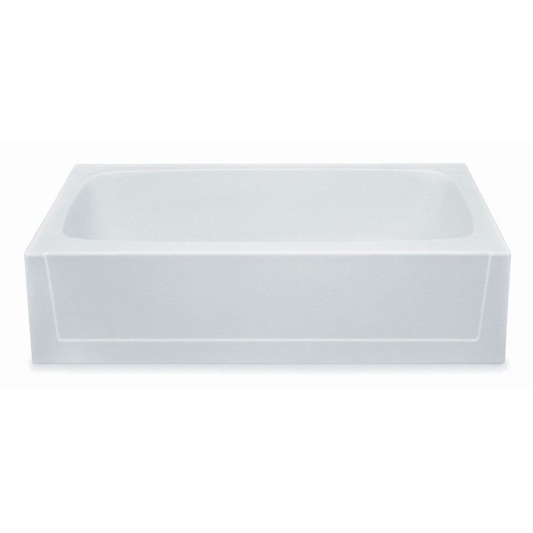 Soaking Tub Alcove Right Drain Linen Rectangle 50 Gallons 60 x 30 x 15 Inch - Image 1