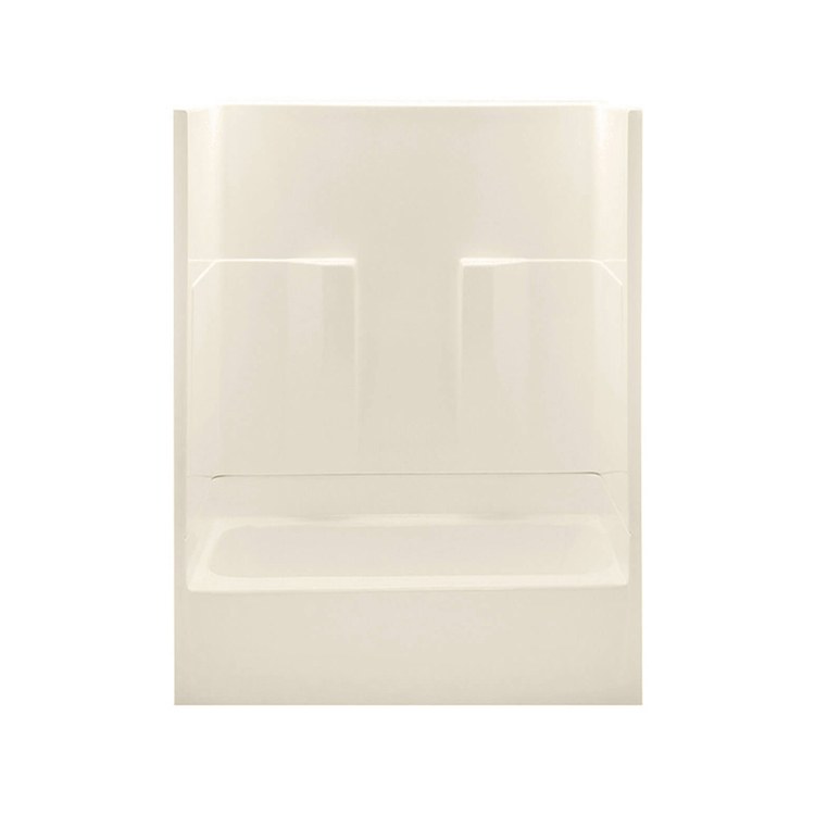 Tub and Shower Module 60 x 30 x 72 Inch Acrylic Right Drain Almond 2 Piece - Image 1
