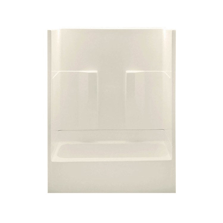 Tub and Shower Module 60 x 30 x 72 Inch Acrylic Right Drain Bone 2 Piece - Image 1
