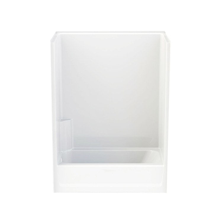 Tub and Shower Module 60 x 32 x 80-1/2 Inch Acrylic Left Drain Linen - Image 1