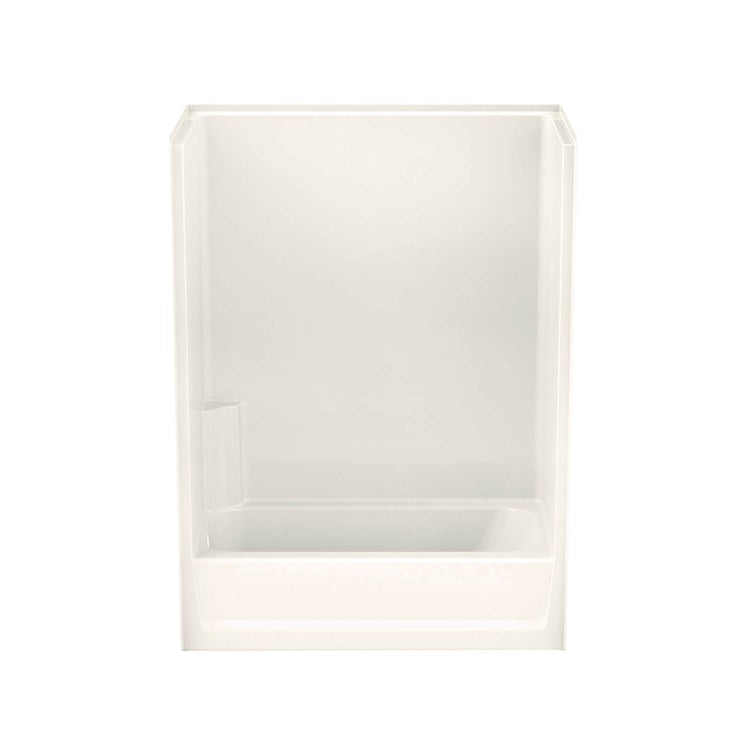 Tub and Shower Module 60 x 32 x 80-1/2 Inch Acrylic Right Drain Biscuit - Image 1