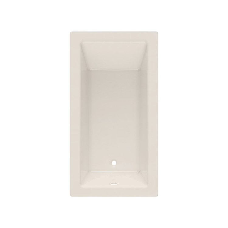 Soaking Tub Island Left Drain Almond Rectangle 60 Gallons 60 x 32 x 19 Inch - Image 1