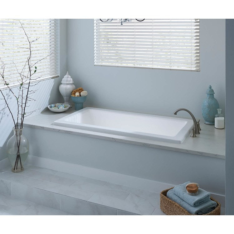 Whirlpool Tub Island Left Drain White Rectangle 6 Jet 60 Gallons 60 x 32 x 19 Inch - Image 2