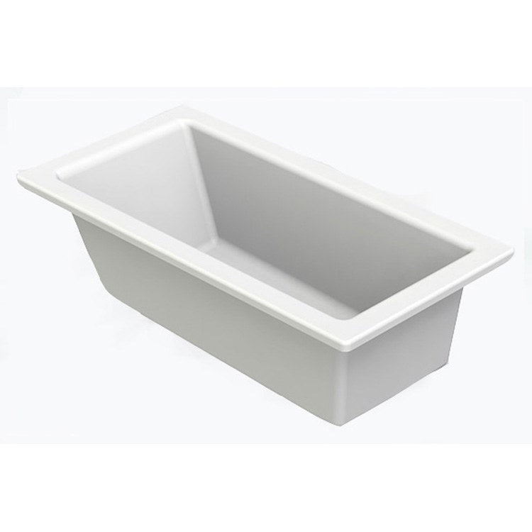 Whirlpool Tub Island Left Drain White Rectangle 6 Jet 60 Gallons 60 x 32 x 19 Inch - Image 1